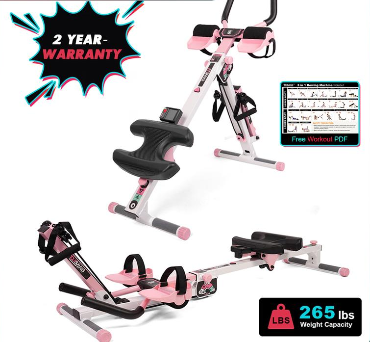 Summer Turn-Up AB Core Trainer Pro: Tummy Workout & Full Body Conditioning |Foldable Abdominal Machine with Muscle Toning